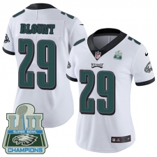 Women's Nike Philadelphia Eagles #29 LeGarrette Blount White Vapor Untouchable Limited Player Super Bowl LII Champions NFL Jersey