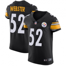 Men's Nike Pittsburgh Steelers #52 Mike Webster Black Team Color Vapor Untouchable Elite Player NFL Jersey