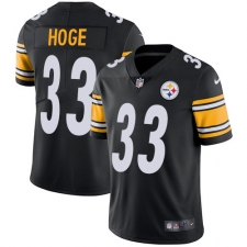 Youth Nike Pittsburgh Steelers #33 Merril Hoge Black Team Color Vapor Untouchable Limited Player NFL Jersey