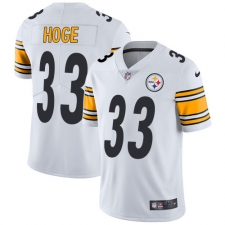 Youth Nike Pittsburgh Steelers #33 Merril Hoge White Vapor Untouchable Limited Player NFL Jersey