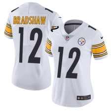 Women's Nike Pittsburgh Steelers #12 Terry Bradshaw White Vapor Untouchable Limited Player NFL Jersey