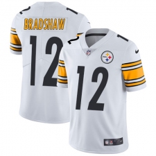 Youth Nike Pittsburgh Steelers #12 Terry Bradshaw White Vapor Untouchable Limited Player NFL Jersey