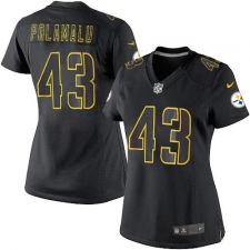 Women's Nike Pittsburgh Steelers #43 Troy Polamalu Limited Black Impact NFL Jersey