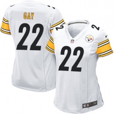 Women's Nike Pittsburgh Steelers #22 William Gay Game White NFL Jersey