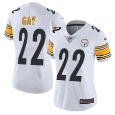 Women's Nike Pittsburgh Steelers #22 William Gay White Vapor Untouchable Limited Player NFL Jersey