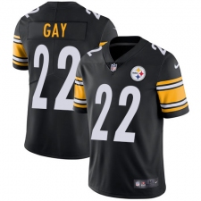 Youth Nike Pittsburgh Steelers #22 William Gay Black Team Color Vapor Untouchable Limited Player NFL Jersey