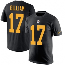 Nike Pittsburgh Steelers #17 Joe Gilliam Black Rush Pride Name & Number T-Shirt
