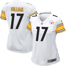 Women's Nike Pittsburgh Steelers #17 Joe Gilliam Game White NFL Jersey