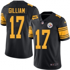 Youth Nike Pittsburgh Steelers #17 Joe Gilliam Elite Black Rush Vapor Untouchable NFL Jersey