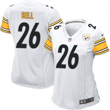 Women's Nike Pittsburgh Steelers #26 Le'Veon Bell Game White NFL Jersey
