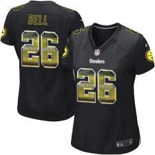 Women's Nike Pittsburgh Steelers #26 Le'Veon Bell Limited Black Strobe NFL Jersey