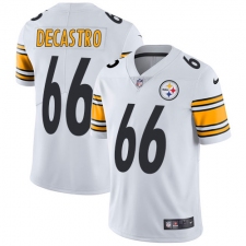 Youth Nike Pittsburgh Steelers #66 David DeCastro White Vapor Untouchable Limited Player NFL Jersey