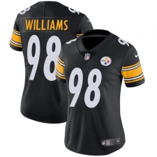 Women's Nike Pittsburgh Steelers #98 Vince Williams Black Team Color Vapor Untouchable Limited Player NFL Jersey