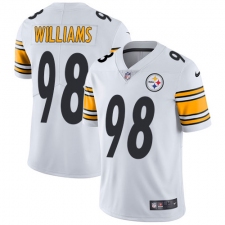 Youth Nike Pittsburgh Steelers #98 Vince Williams White Vapor Untouchable Limited Player NFL Jersey