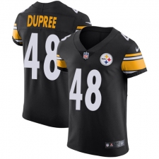 Men's Nike Pittsburgh Steelers #48 Bud Dupree Black Team Color Vapor Untouchable Elite Player NFL Jersey
