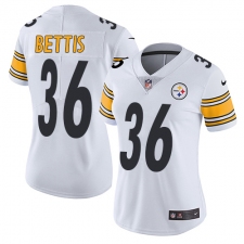 Women's Nike Pittsburgh Steelers #36 Jerome Bettis Elite White NFL Jersey