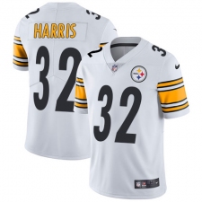 Men's Nike Pittsburgh Steelers #32 Franco Harris White Vapor Untouchable Limited Player NFL Jersey