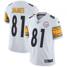 Youth Nike Pittsburgh Steelers #81 Jesse James White Vapor Untouchable Limited Player NFL Jersey
