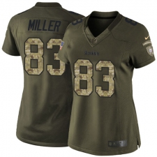 Women's Nike Pittsburgh Steelers #83 Heath Miller Elite Green Salute to Service NFL Jersey