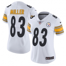 Women's Nike Pittsburgh Steelers #83 Heath Miller White Vapor Untouchable Limited Player NFL Jersey