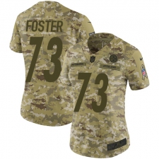 Women's Nike Pittsburgh Steelers #73 Ramon Foster Limited Camo 2018 Salute to Service NFL Jersey