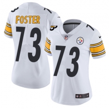 Women's Nike Pittsburgh Steelers #73 Ramon Foster White Vapor Untouchable Limited Player NFL Jersey