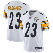 Men's Nike Pittsburgh Steelers #23 Mike Wagner White Vapor Untouchable Limited Player NFL Jersey