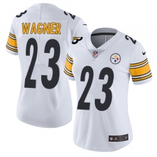 Women's Nike Pittsburgh Steelers #23 Mike Wagner Elite White NFL Jersey