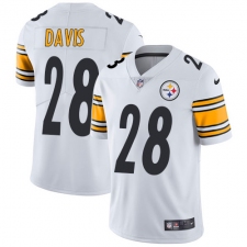 Youth Nike Pittsburgh Steelers #28 Sean Davis White Vapor Untouchable Limited Player NFL Jersey