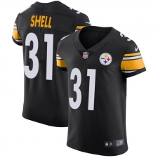 Men's Nike Pittsburgh Steelers #31 Donnie Shell Black Team Color Vapor Untouchable Elite Player NFL Jersey