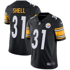 Youth Nike Pittsburgh Steelers #31 Donnie Shell Black Team Color Vapor Untouchable Limited Player NFL Jersey