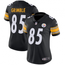 Women's Nike Pittsburgh Steelers #85 Xavier Grimble Black Team Color Vapor Untouchable Limited Player NFL Jersey