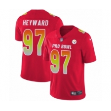 Men's Nike Pittsburgh Steelers #97 Cameron Heyward Limited Red AFC 2019 Pro Bowl NFL Jersey