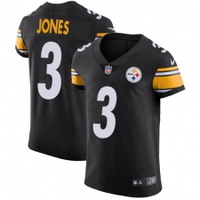 Men's Nike Pittsburgh Steelers #3 Landry Jones Black Team Color Vapor Untouchable Elite Player NFL Jersey