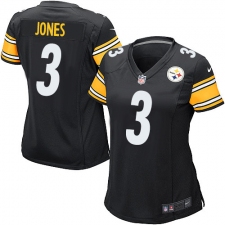 Women's Nike Pittsburgh Steelers #3 Landry Jones Game Black Team Color NFL Jersey