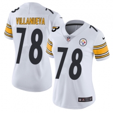 Women's Nike Pittsburgh Steelers #78 Alejandro Villanueva Elite White NFL Jersey