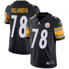 Youth Nike Pittsburgh Steelers #78 Alejandro Villanueva Black Team Color Vapor Untouchable Limited Player NFL Jersey