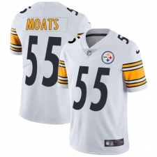 Men's Nike Pittsburgh Steelers #55 Arthur Moats White Vapor Untouchable Limited Player NFL Jersey