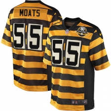 Youth Nike Pittsburgh Steelers #55 Arthur Moats Limited Yellow/Black Alternate 80TH Anniversary Throwback NFL Jersey