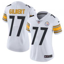 Women's Nike Pittsburgh Steelers #77 Marcus Gilbert White Vapor Untouchable Limited Player NFL Jersey