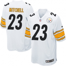 Men's Nike Pittsburgh Steelers #23 Mike Mitchell Game White NFL Jersey