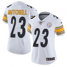 Women's Nike Pittsburgh Steelers #23 Mike Mitchell Elite White NFL Jersey