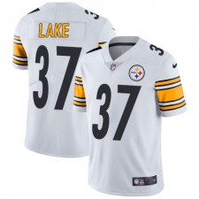 Youth Nike Pittsburgh Steelers #37 Carnell Lake White Vapor Untouchable Limited Player NFL Jersey