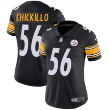 Women's Nike Pittsburgh Steelers #56 Anthony Chickillo Black Team Color Vapor Untouchable Limited Player NFL Jersey