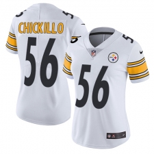 Women's Nike Pittsburgh Steelers #56 Anthony Chickillo Elite White NFL Jersey