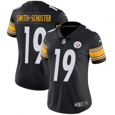 Women's Nike Pittsburgh Steelers #19 JuJu Smith-Schuster Black Team Color Vapor Untouchable Limited Player NFL Jersey