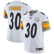 Men's Nike Pittsburgh Steelers #30 James Conner White Vapor Untouchable Limited Player NFL Jersey