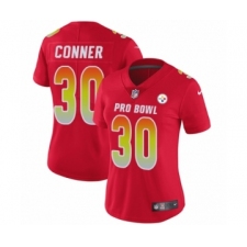 Women's Nike Pittsburgh Steelers #30 James Conner Limited Red AFC 2019 Pro Bowl NFL Jersey