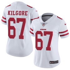 Women's Nike San Francisco 49ers #67 Daniel Kilgore Elite White NFL Jersey