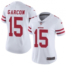 Women's Nike San Francisco 49ers #15 Pierre Garcon Elite White NFL Jersey